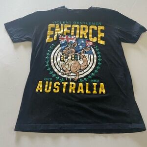 Violent Gentlemen Black Cotton Men’s Graphic T-Shirt size L